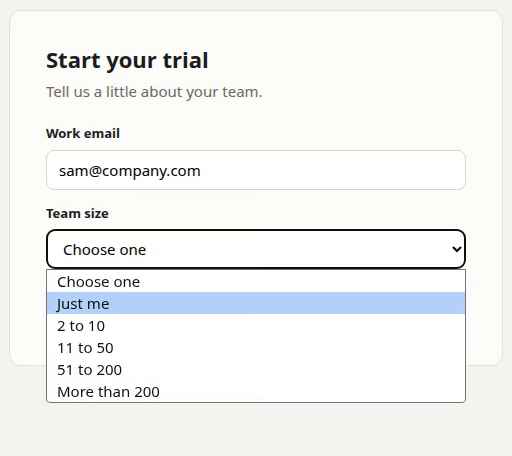 A website dropdown list, open and visible inside a Zoomingscreen recording